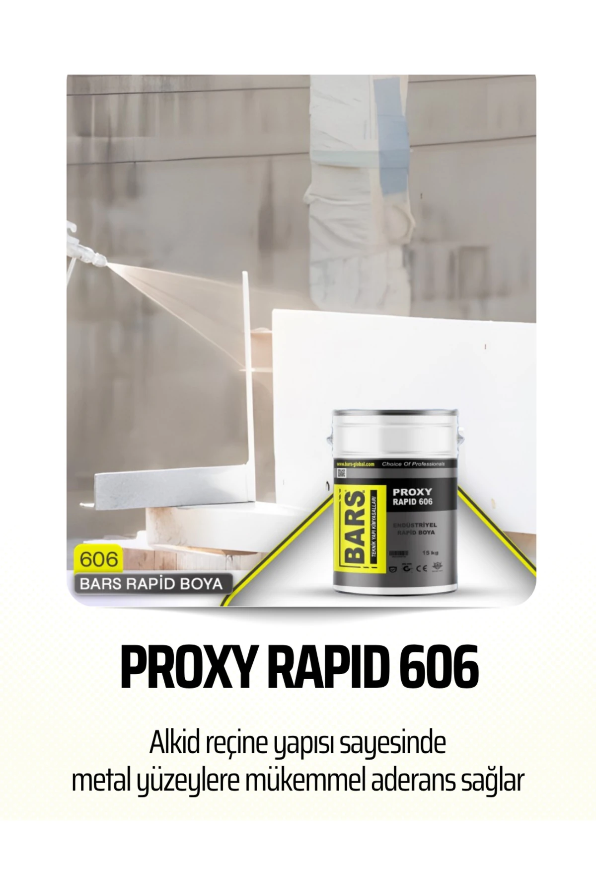 Metal Yüzeyler İçin Hızlı Kuruyan Ekonomik Sanayi Boyası – Yarı Mat