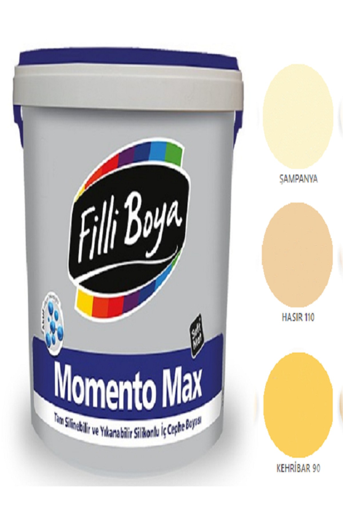 Momento Max Tam Silinebilir Yıkanabilir Silikonlu Mat Boya 7,5lt (hasır 110)