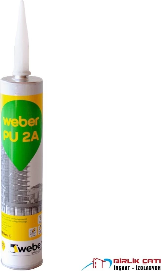 Pu 2A Poliüretan Mastik Kırmızı 280 ml