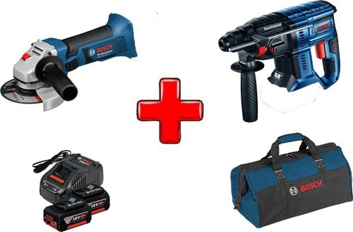 BOSCH Bocsh Gbh 180-Li Kırıcı Delici Ve Gws 18-125 V-Li Akülü Taşlama