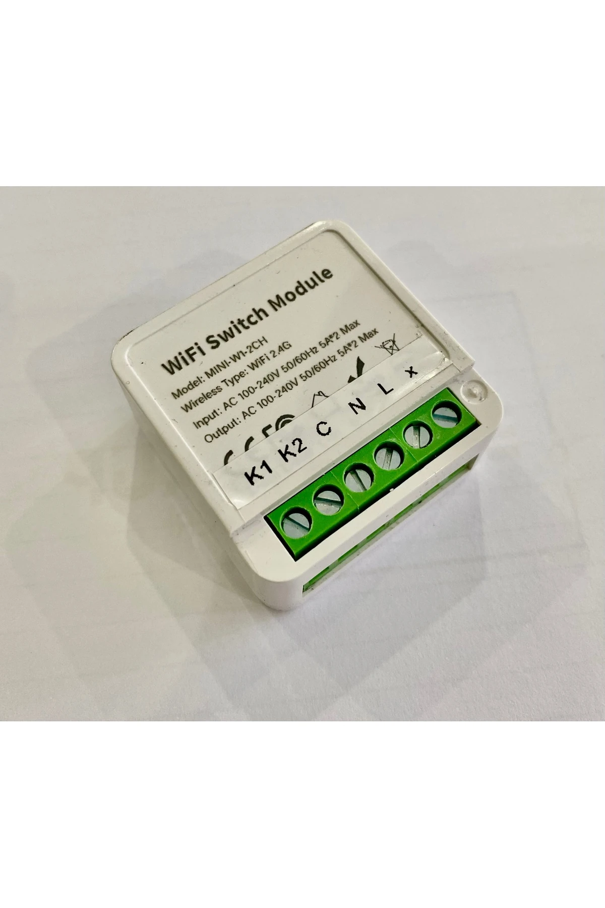 Wifi Akıllı Anahtar 2 Çıkış ( Kuru Kontak ) Panjur Kepenk Vs Kontrol