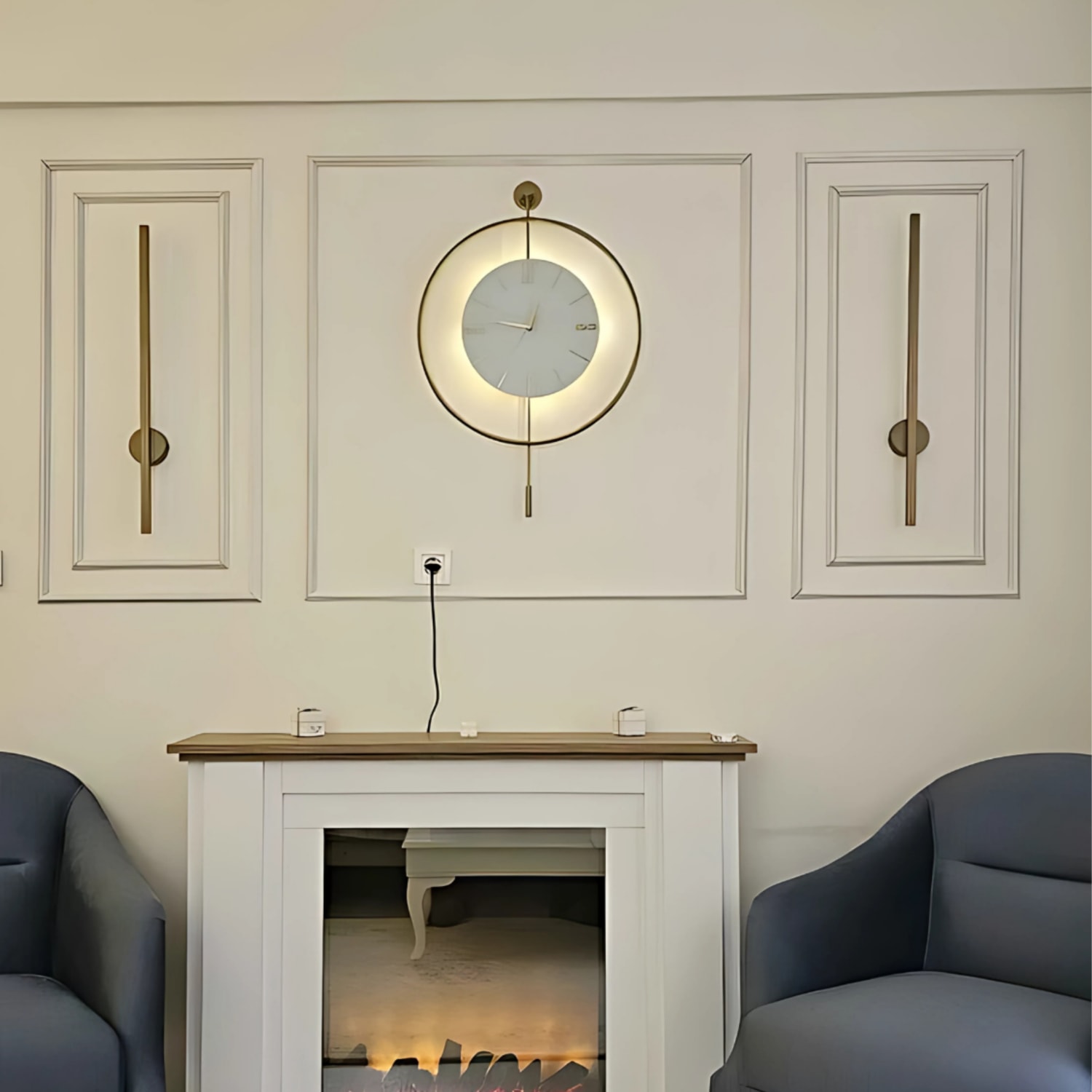 Boyanabilir Dekoratif 5 Adet Hazır Kesimli Çerçeve Duvar Çıtası