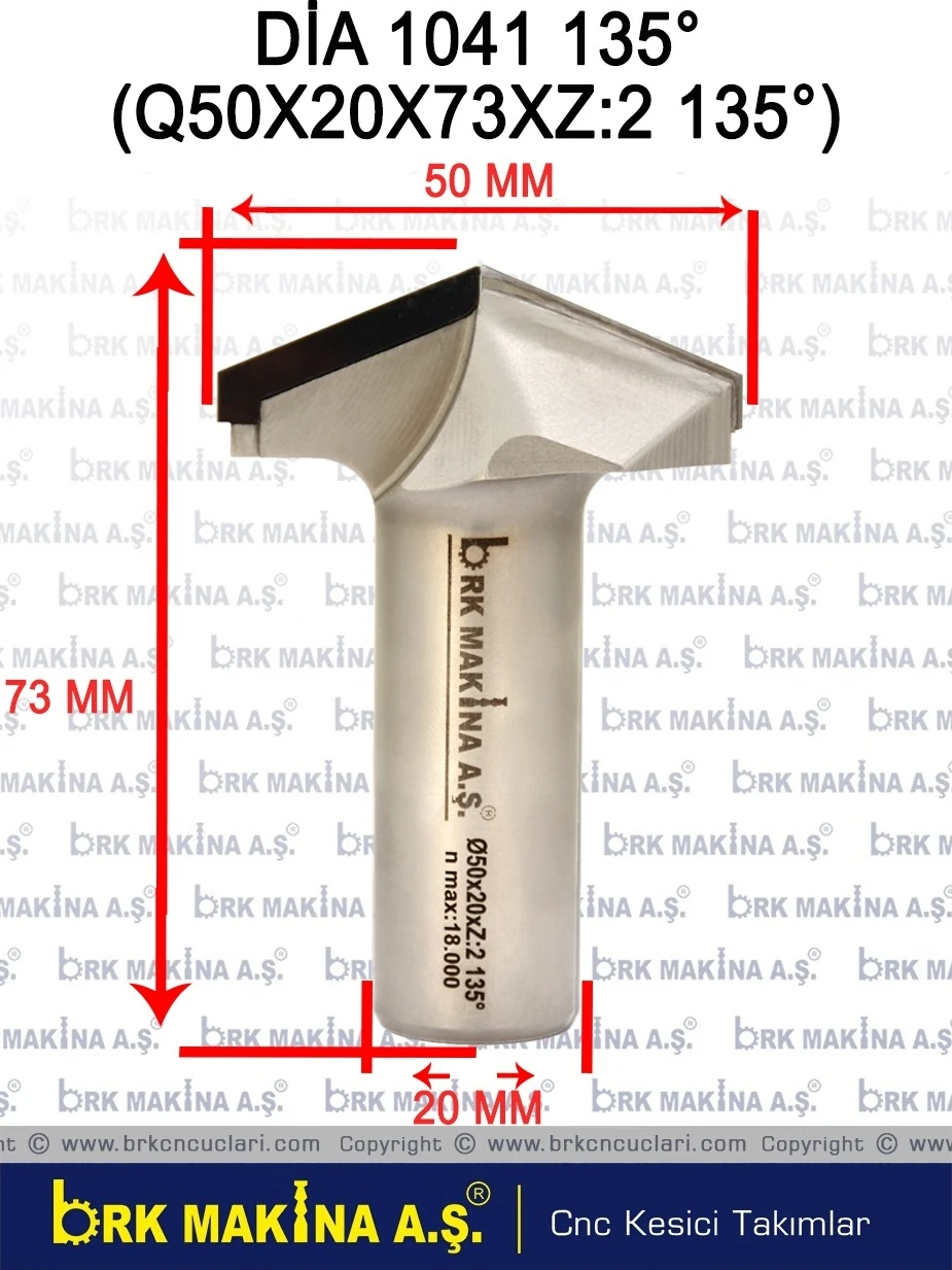 Dia 135 Derece Freze
