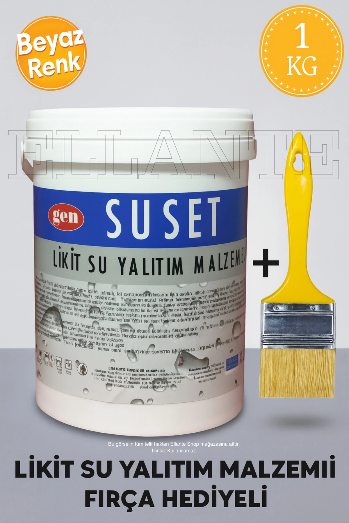 SUSET LİKİT SU YALITIM MALZEMESİ BEYAZ RENK 1 kg