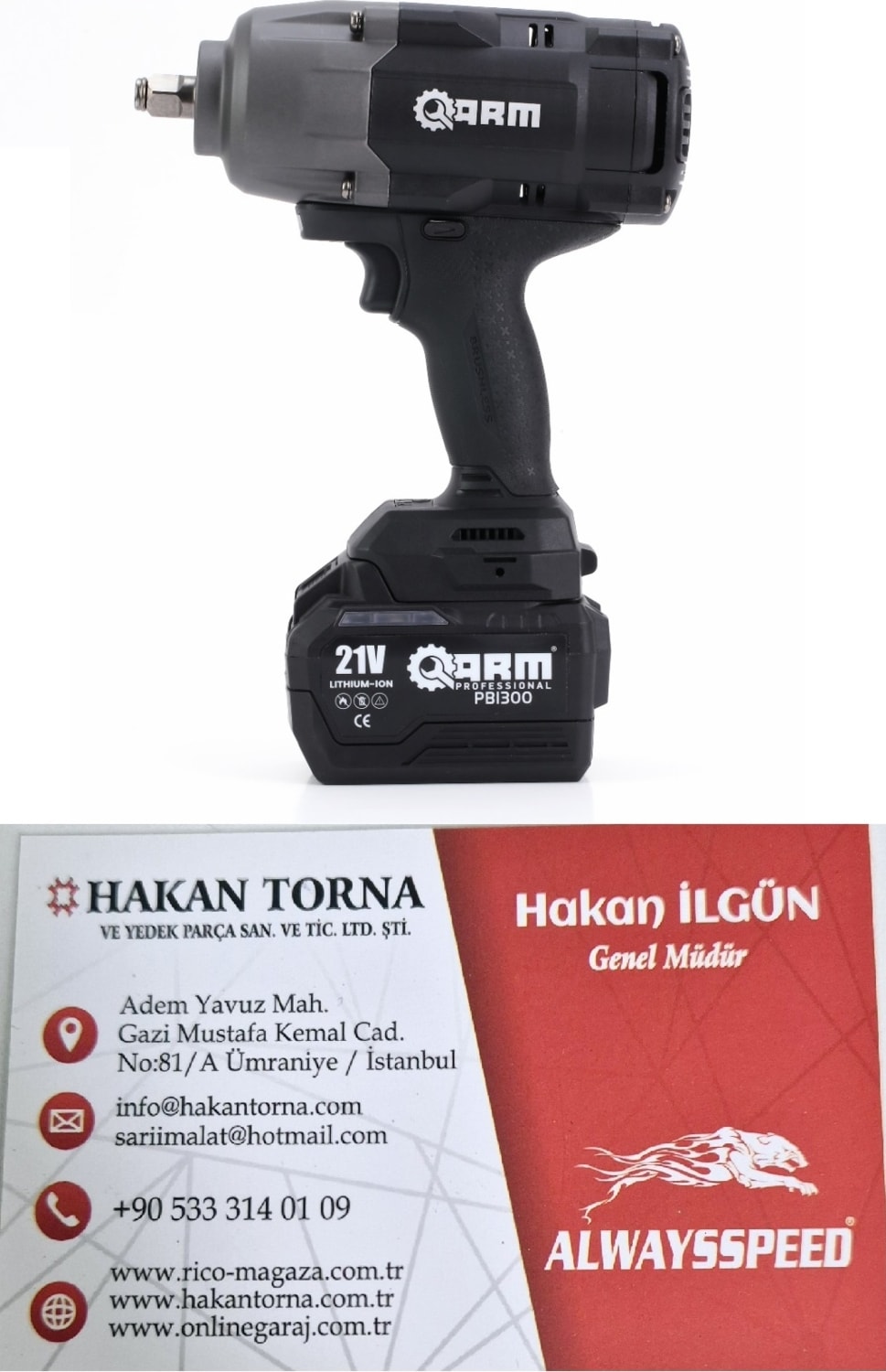 Darbeli Şarjlı Somun Sökme Sıkma Makinesi 1600NM
