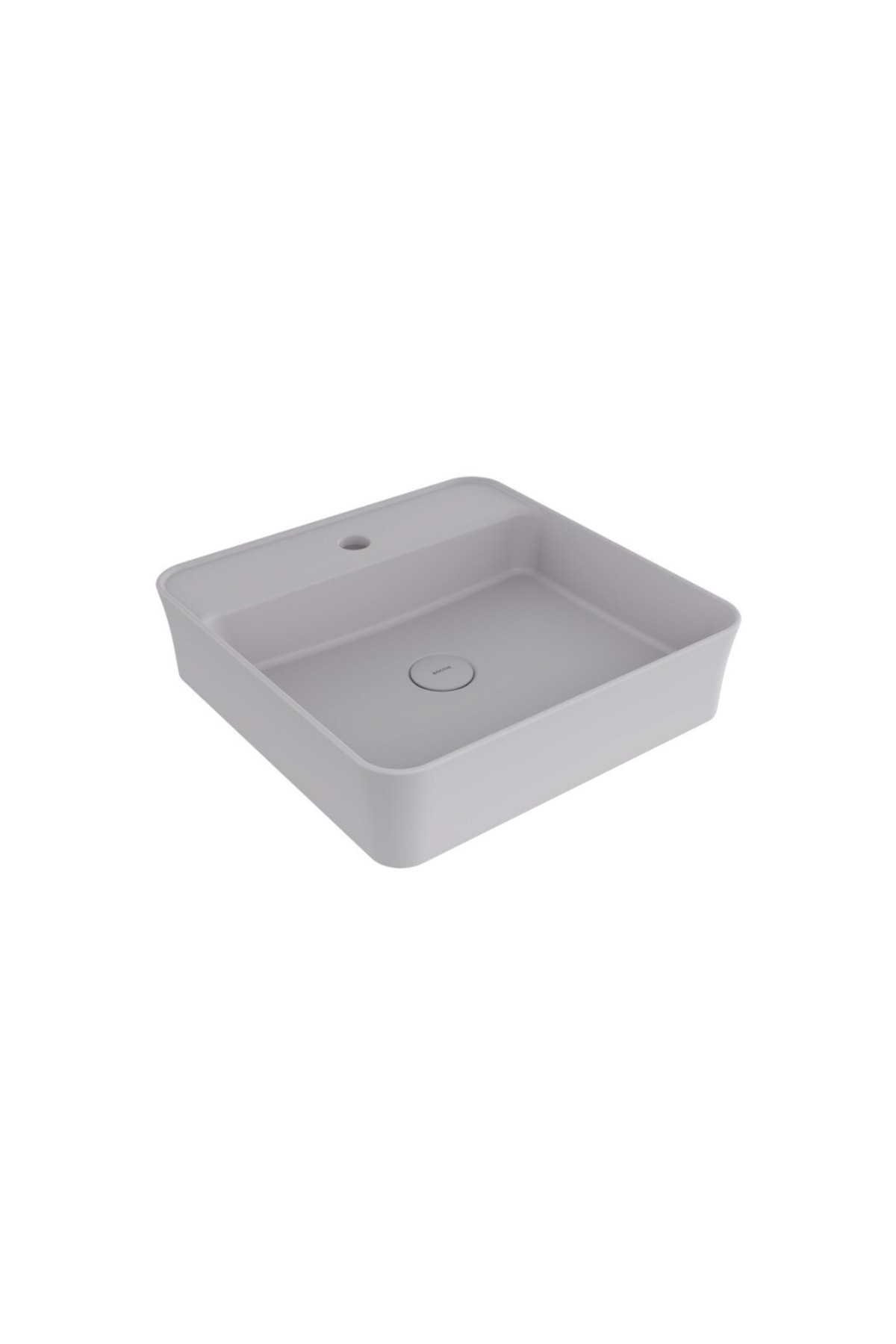 Slim Line Kare Lavabo 45x45 Cm Mat Gri