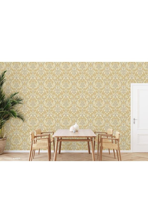 Ephes 1002-6 Damask büyük, Simli Duvar Kağıdı 10m²