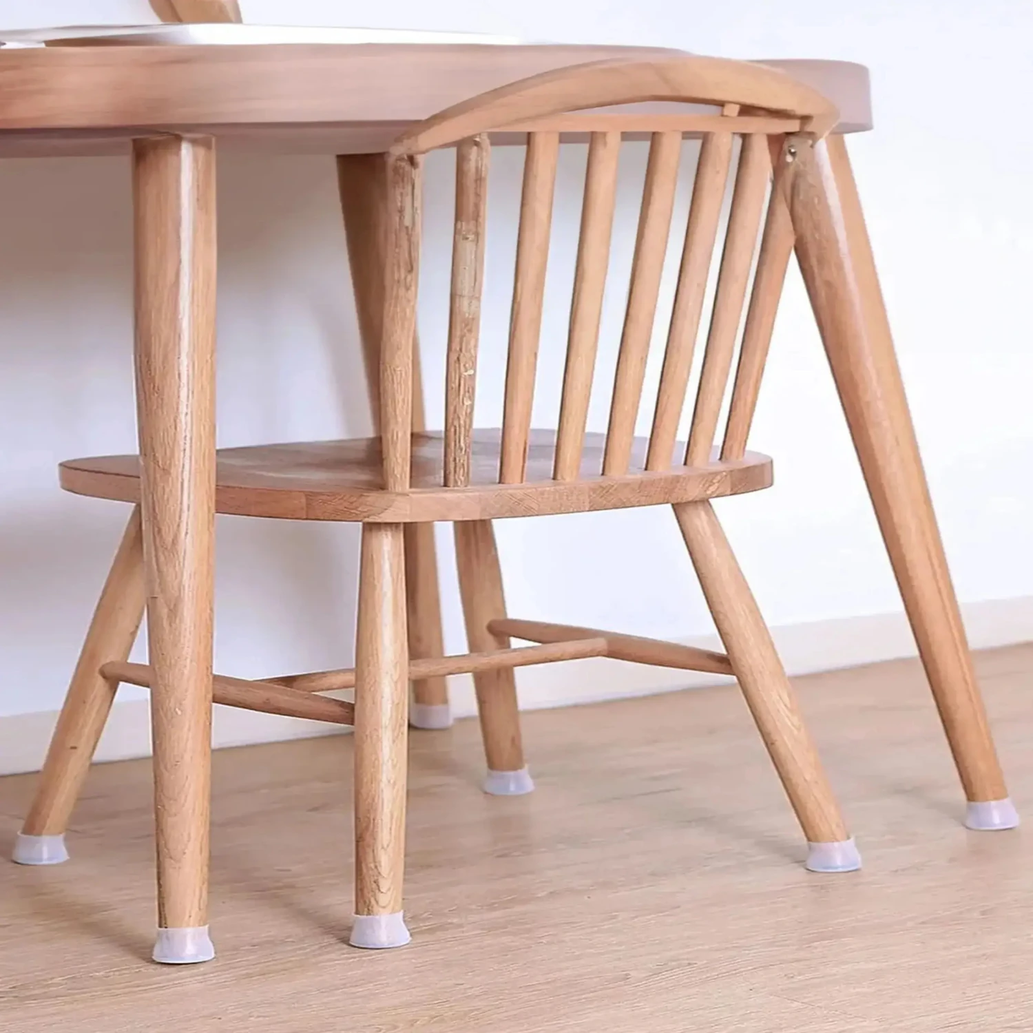 24 Lü Kaydırmaz 24'lü Kaydırmaz Çizdirmez Mobilya Sandalye Masa Zemin Silikon Koruyucu Pabuç Ayak Kılıf