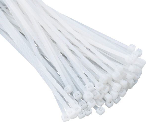 Beyaz 100'lü Kablo Bağı (25cm x 3.6mm)