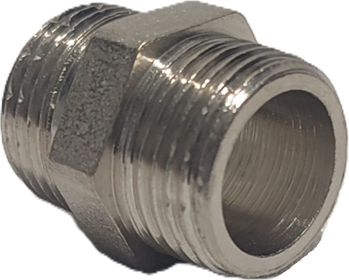 3/8" Sarı / Krom Dişli Nipel DN10 - Chrome Nipple