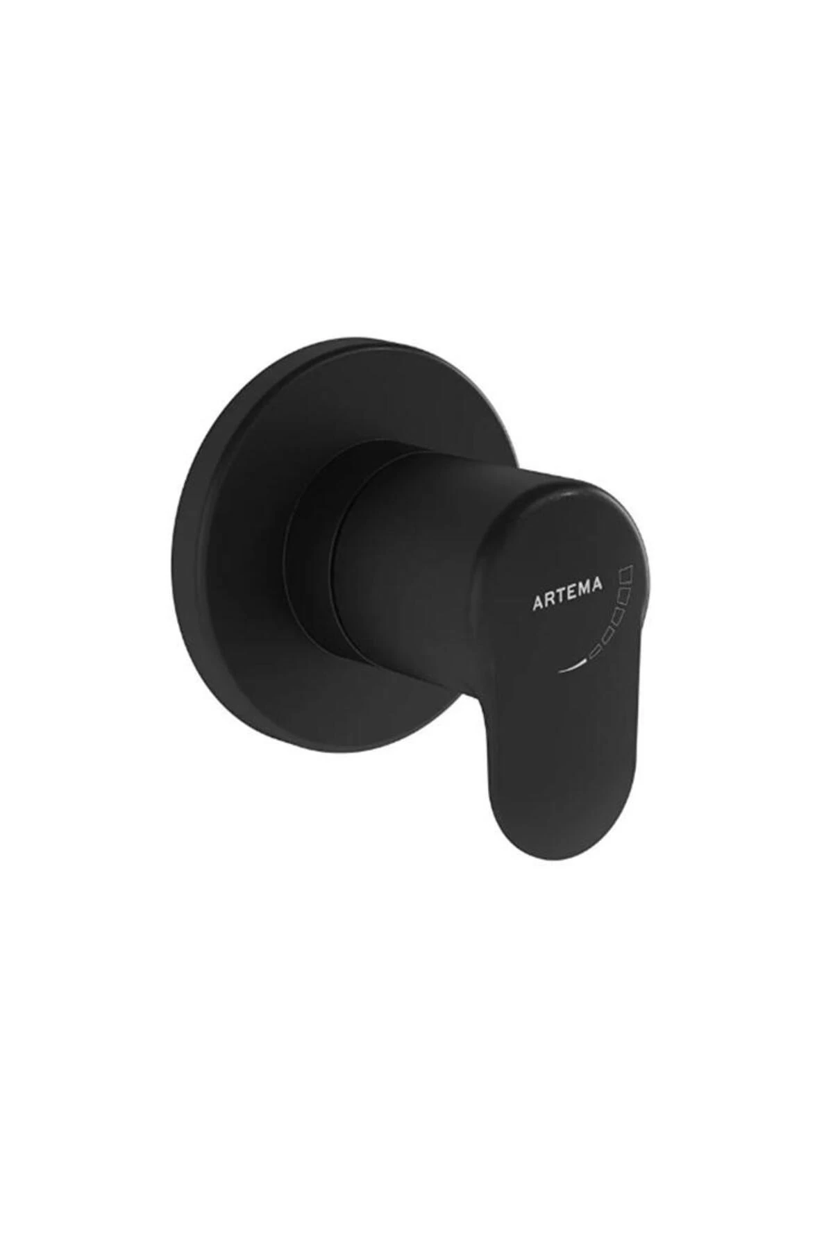 A4273036- Root Round Ankastre Stop Valf Sıva Üstü - Siyah