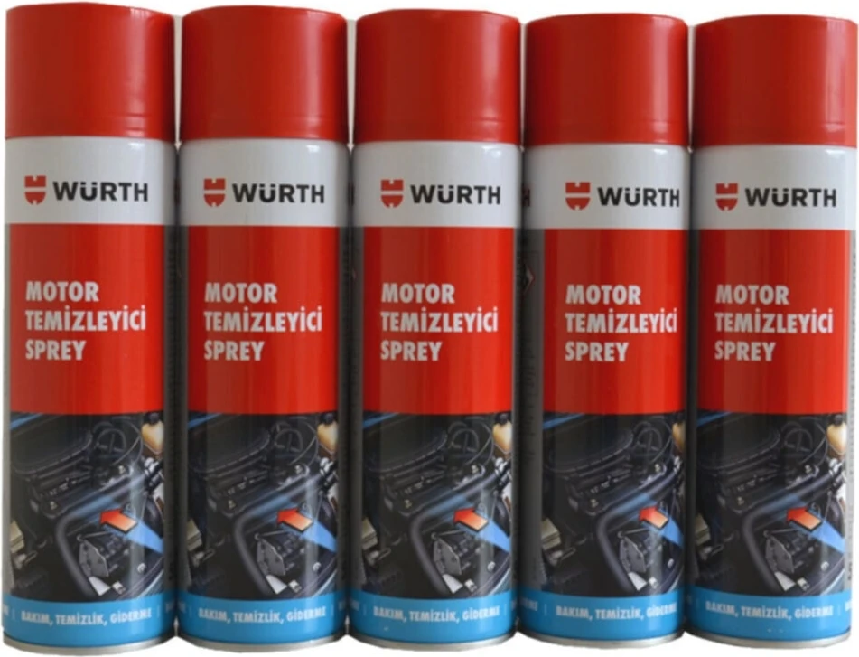 5x Motor Temizleyici SPREY500ML 5xwürth Motor Temizleyici