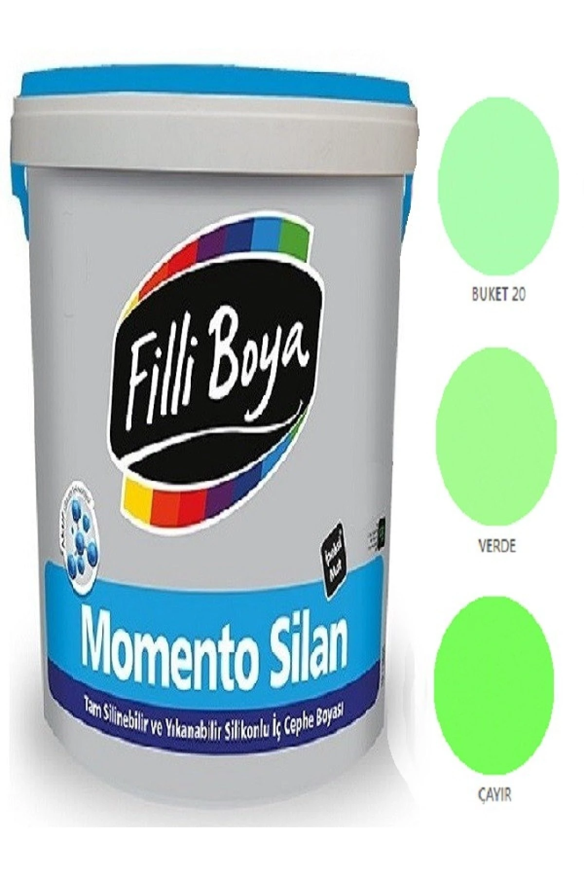 Filli Momento Silan Tam Silinebilir Yıkanabilir Silikonlu Ipek Mat Boya 2,5lt (verde)