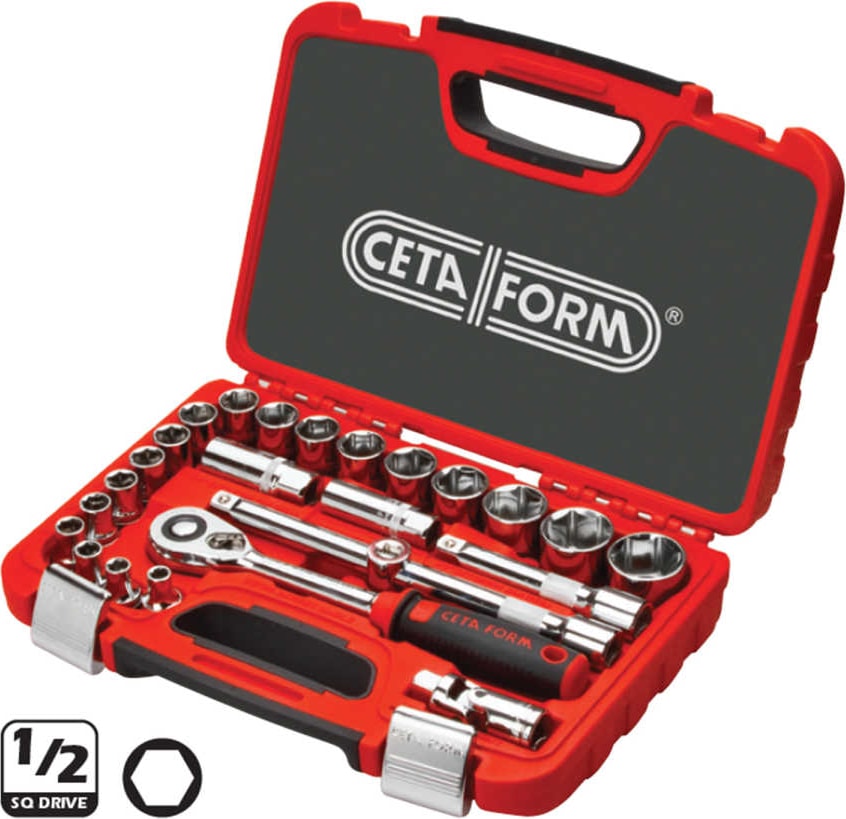 C20-25PH2 25 Parça 1/2" 6 Köşe Lokma Takımı