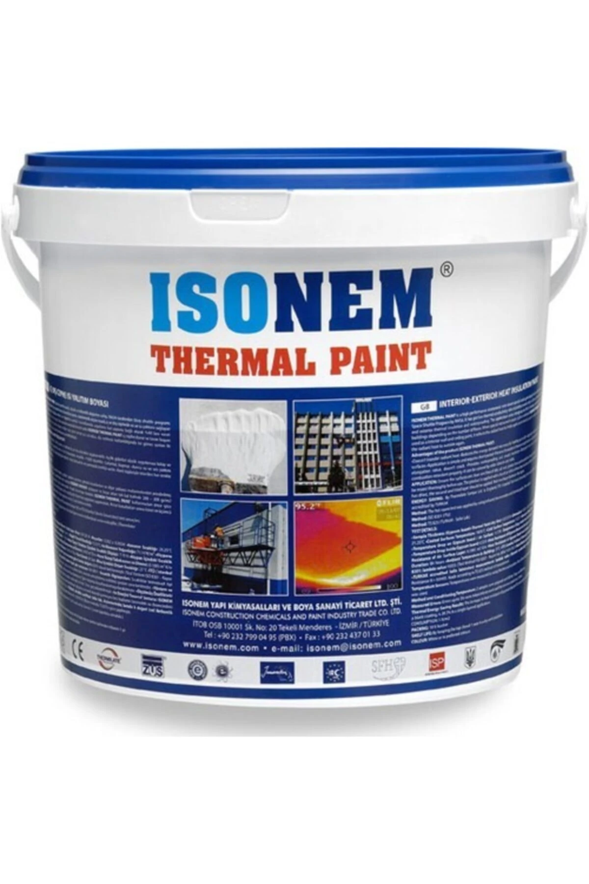Thermal Paint Iç Ve Dış Cephe Isı Yalıtım Boyası 18 Kg Beyaz