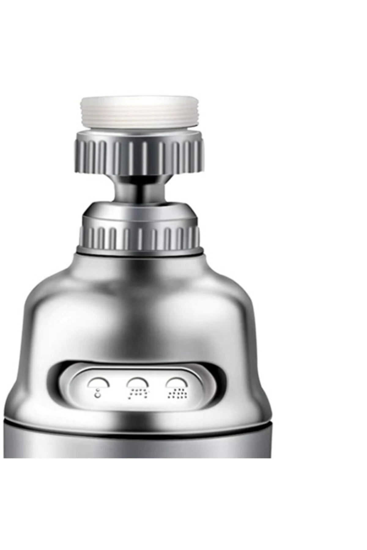 % 75 Su Tasarruflu 3 Fonksiyonlu Krom Musluk Başlığı Mutfak Ve Lavaboya Uyumlu 360 Derece Döner