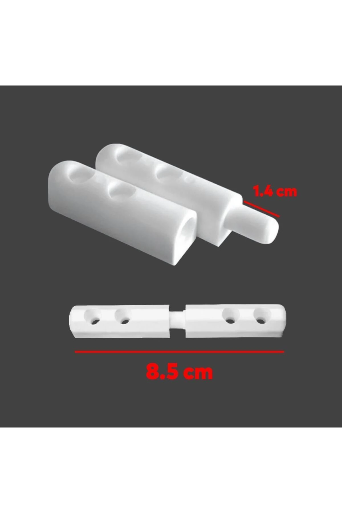 Pimapen PVC Pencere Kapı Sineklik Çerçeve Montaj Seti Plastik Kol Menteşe Çıt Çıt Tutamak 10'lu Set