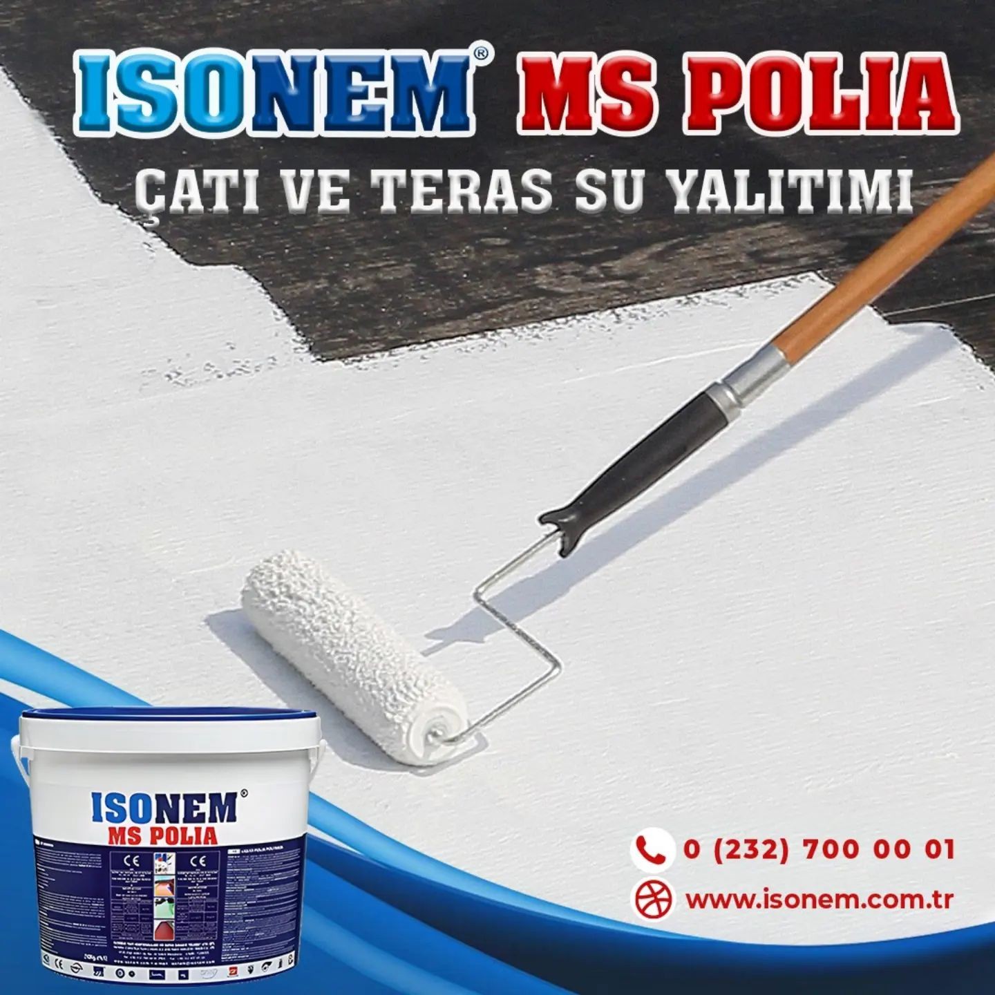 Isonem MS Polia Yalıtım Boyası Beyaz 5 Kg