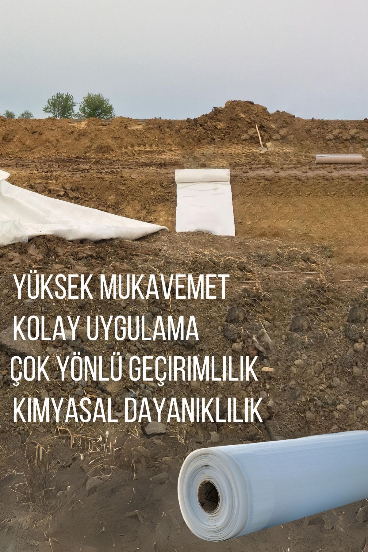 11 M² Geotekstil Süs Havuzları Ve Tarımsal Sulama Havuzları 2.2m X 5m