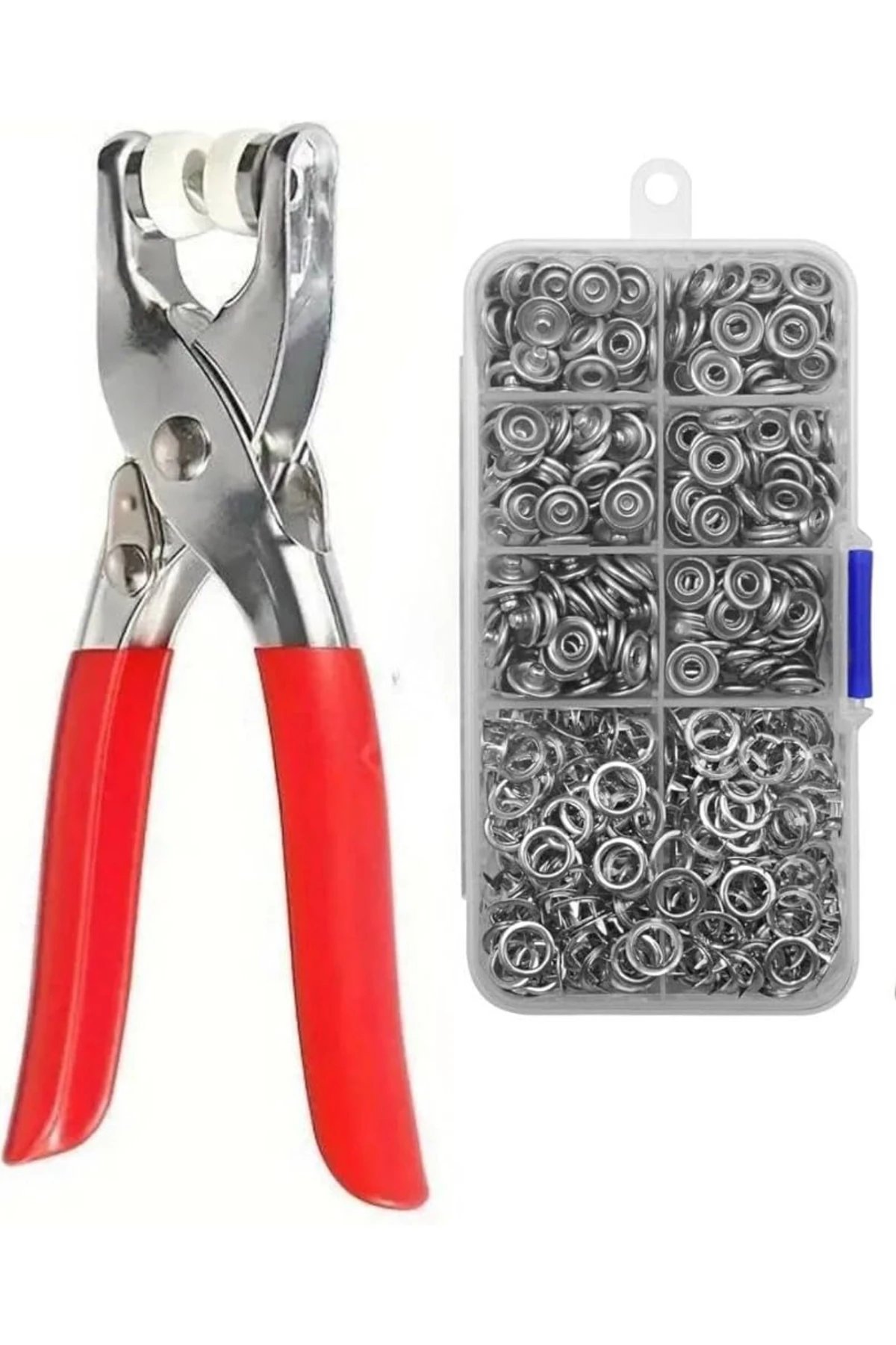 200 adet Paslanmaz Çelik Çıtçıt ve Pense Seti Metal Çıt Çıt Makinesi 50 set Çıtçıt