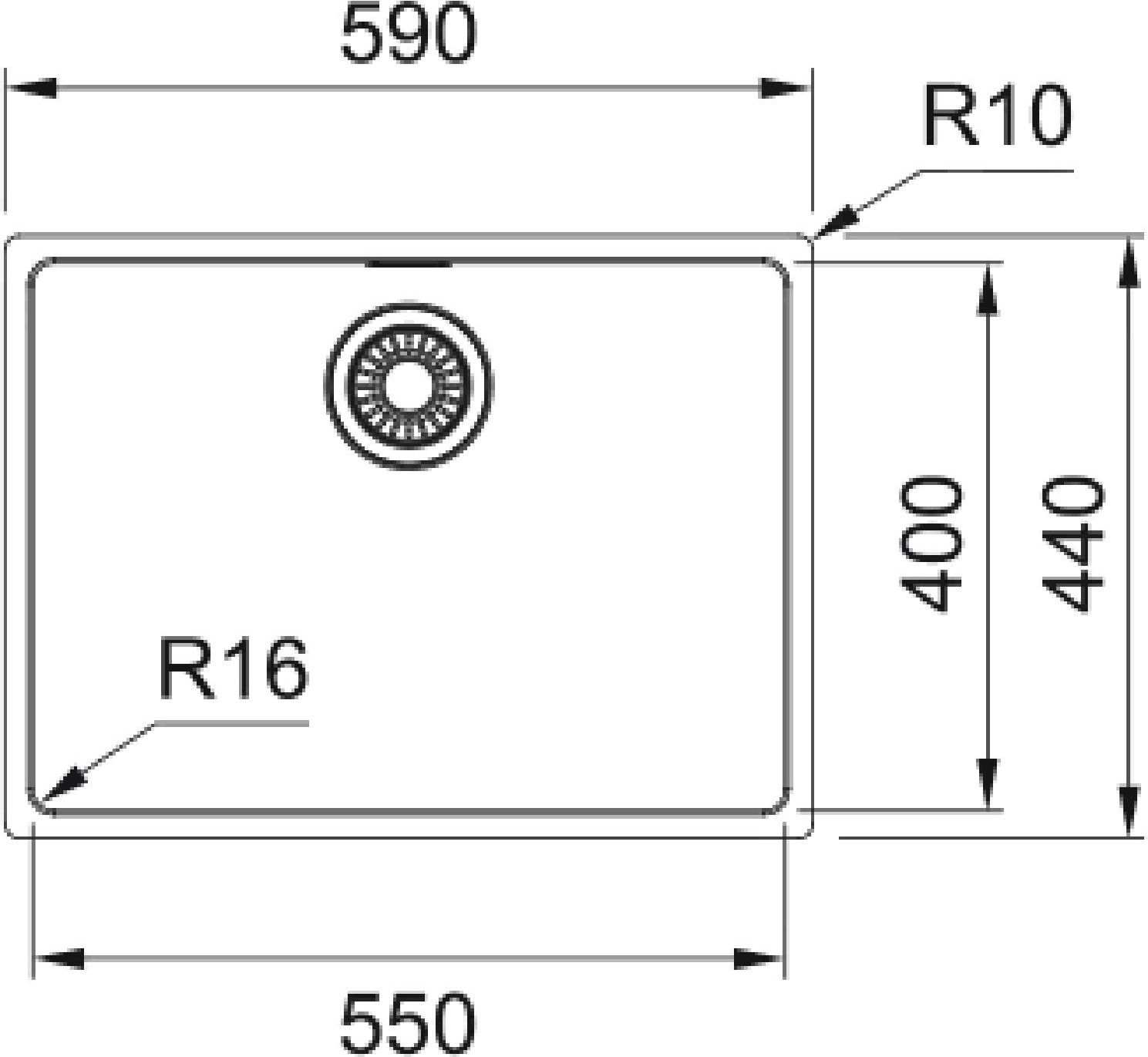 Maris Mrx 110-55 Tezgah Altı Çelik Eviye