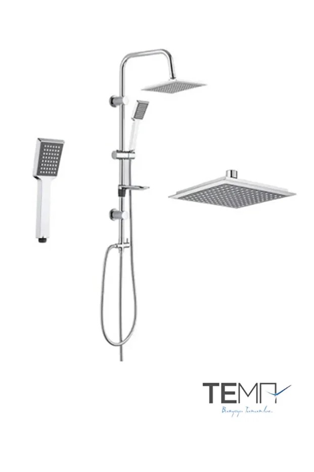 Lia Banyo Bataryası + Tema Rain (tepe) Duş Seti