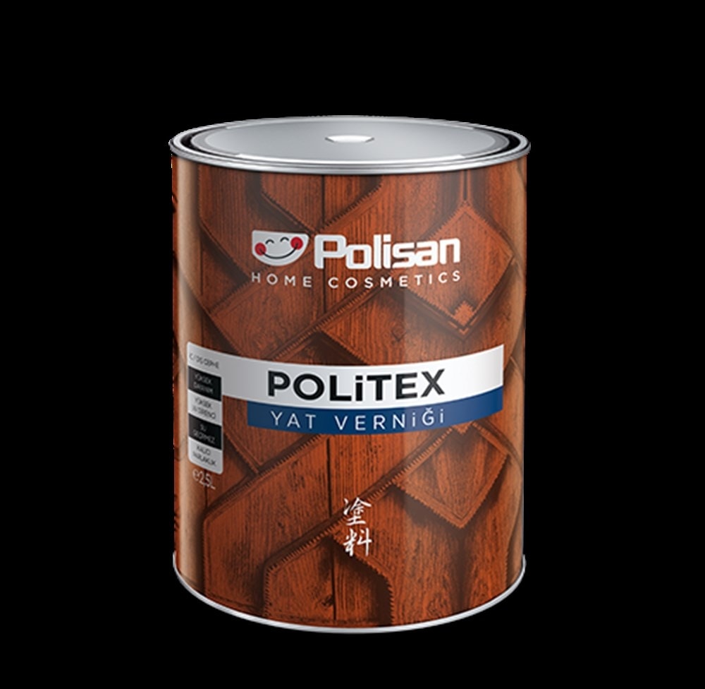 POLİSAN Politex Yat Verniği Parlak Şeffaf 2,5 Litre