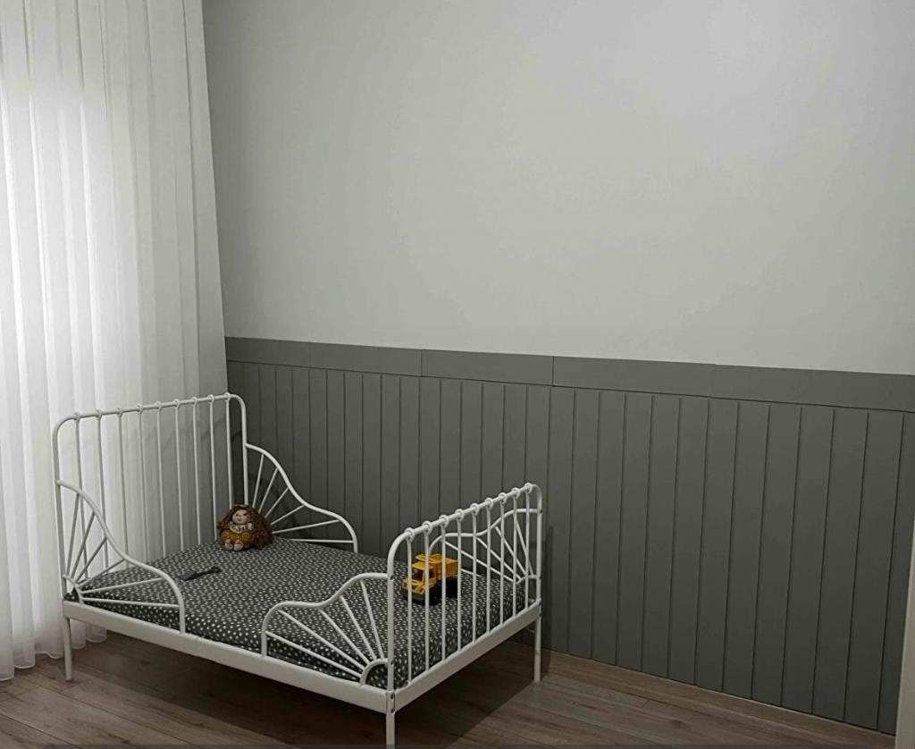 45X102 (1 Adet) Dekoratif, Duvar Çıtası Ham Ahşap Duvar Paneli, Boyanabilir, Ham, Mdf Panel
