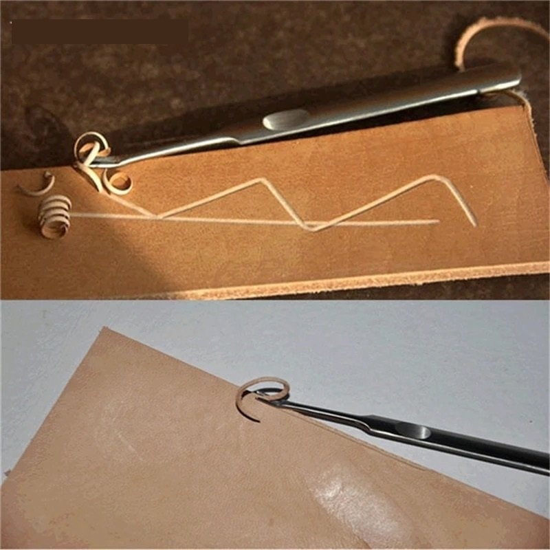Kanal Açma Bıçağı Linör (11,5 Cm) Deri El Aleti V Model