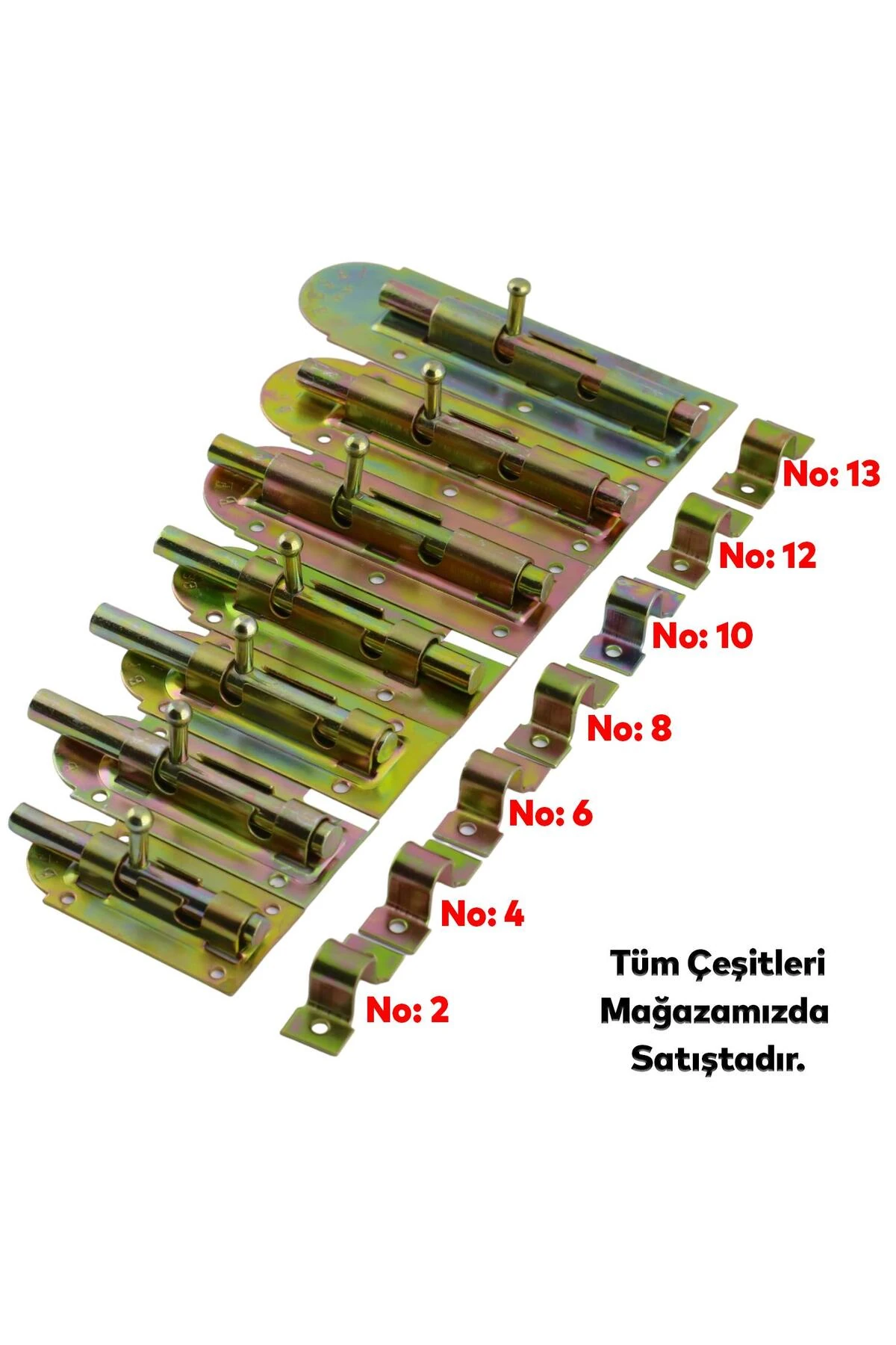 Mavzer Sürgü Kilit No:6 Kadmiyum 35x88 mm Kapı Pencere Emniyet Mandalı Kilidi
