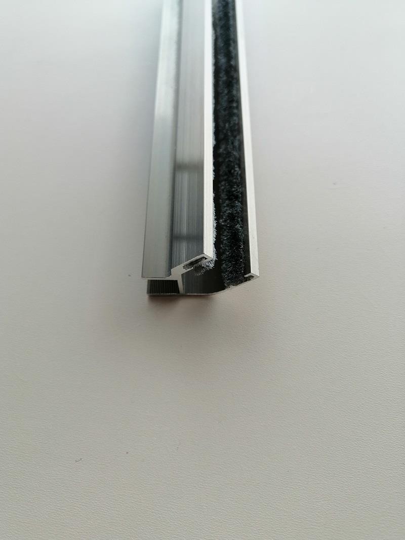 8 mm Alm Cam Balkon Açılı Köşe Haş Bronz 200 cm
