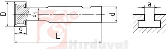 Zps-Fn T-Yarık Freze 28.5X10MM Dın 850