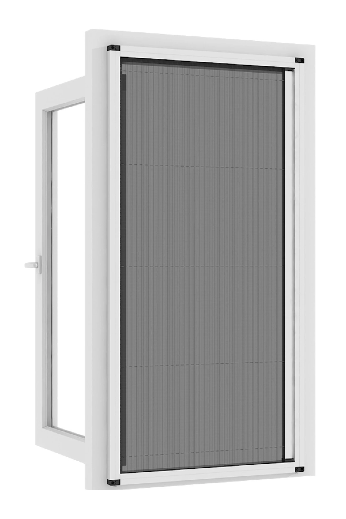 Ince Seri Plise Sineklik Kapı Pencere Beyaz (150*245)