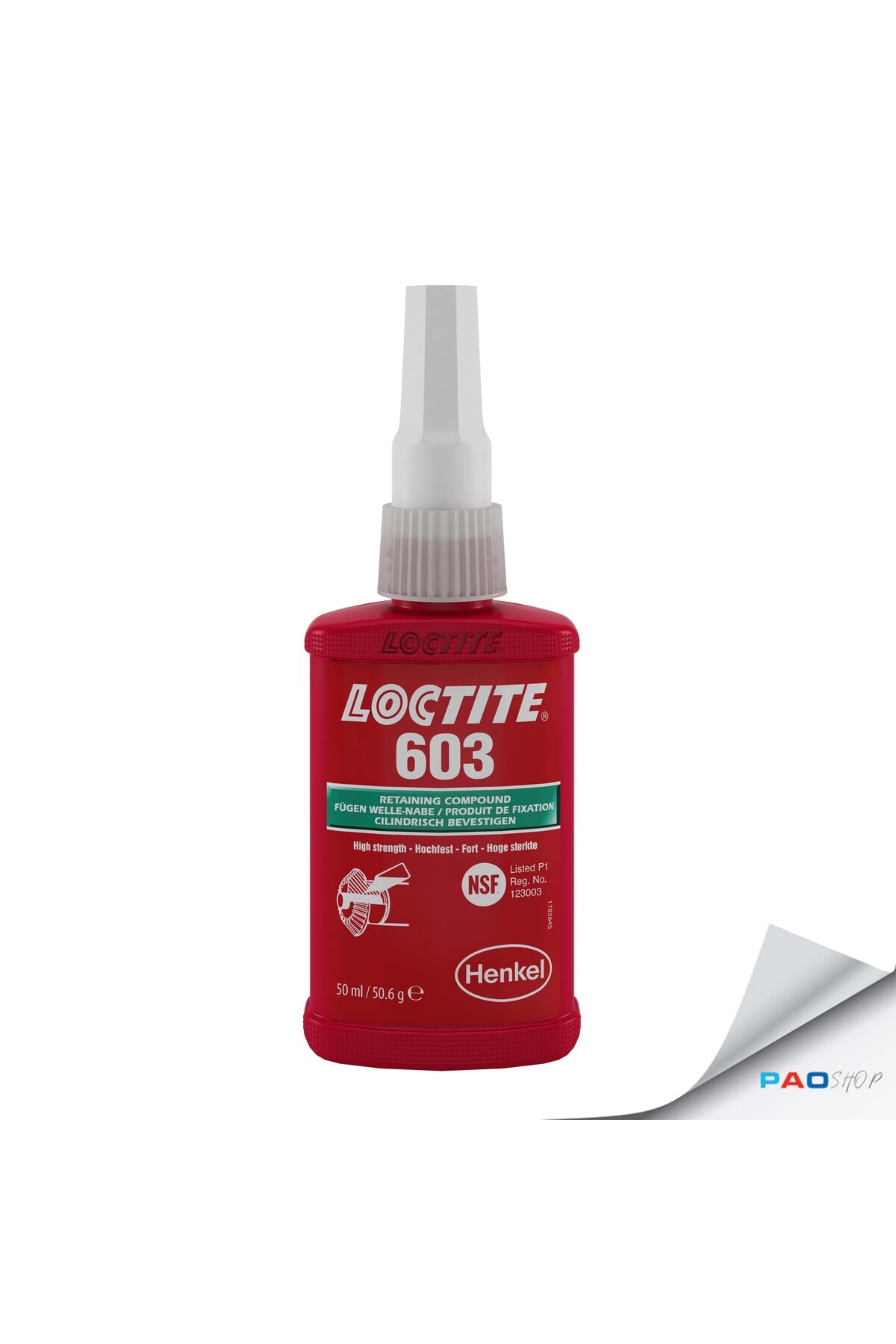 LOCTITE 603 Yüksek Mukavemet Yağlı Yüzey Sıkı Geçme Ürünü 50 ml