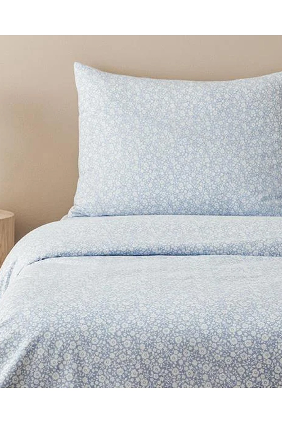 Liberty Blossom Kolay Ütülenir Tek Kişilik Nevresim Takımı Mavi