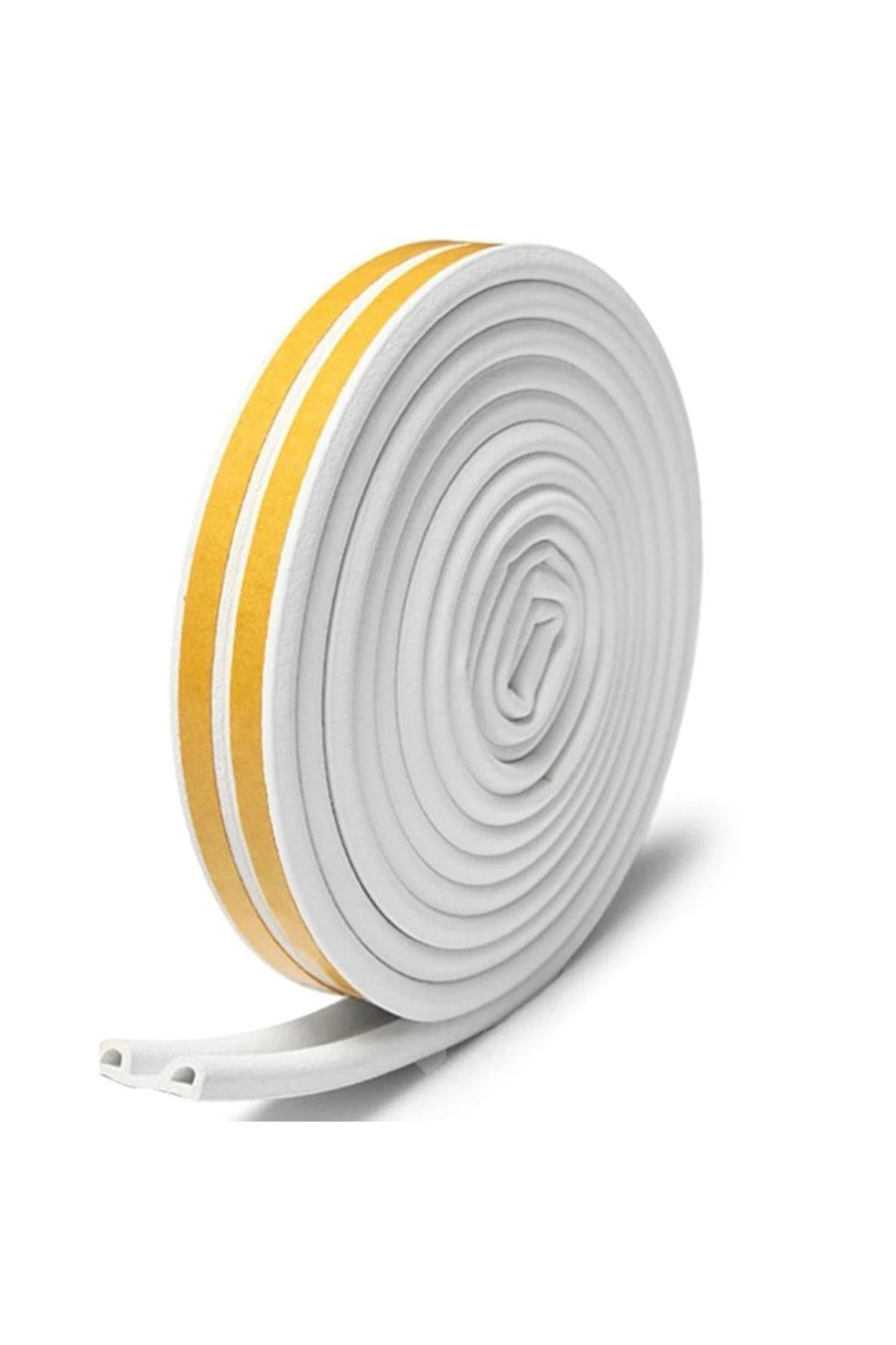 Kapı Pencere Bandı 1x2=2 Mt Su Geçirmez Izolasyon Fitili Ses Soğuk Isı Yalıtım Bandı (BEYAZ)