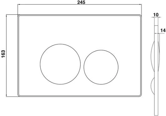 Arc Mat Siyah Kumanda Paneli GP8002.01