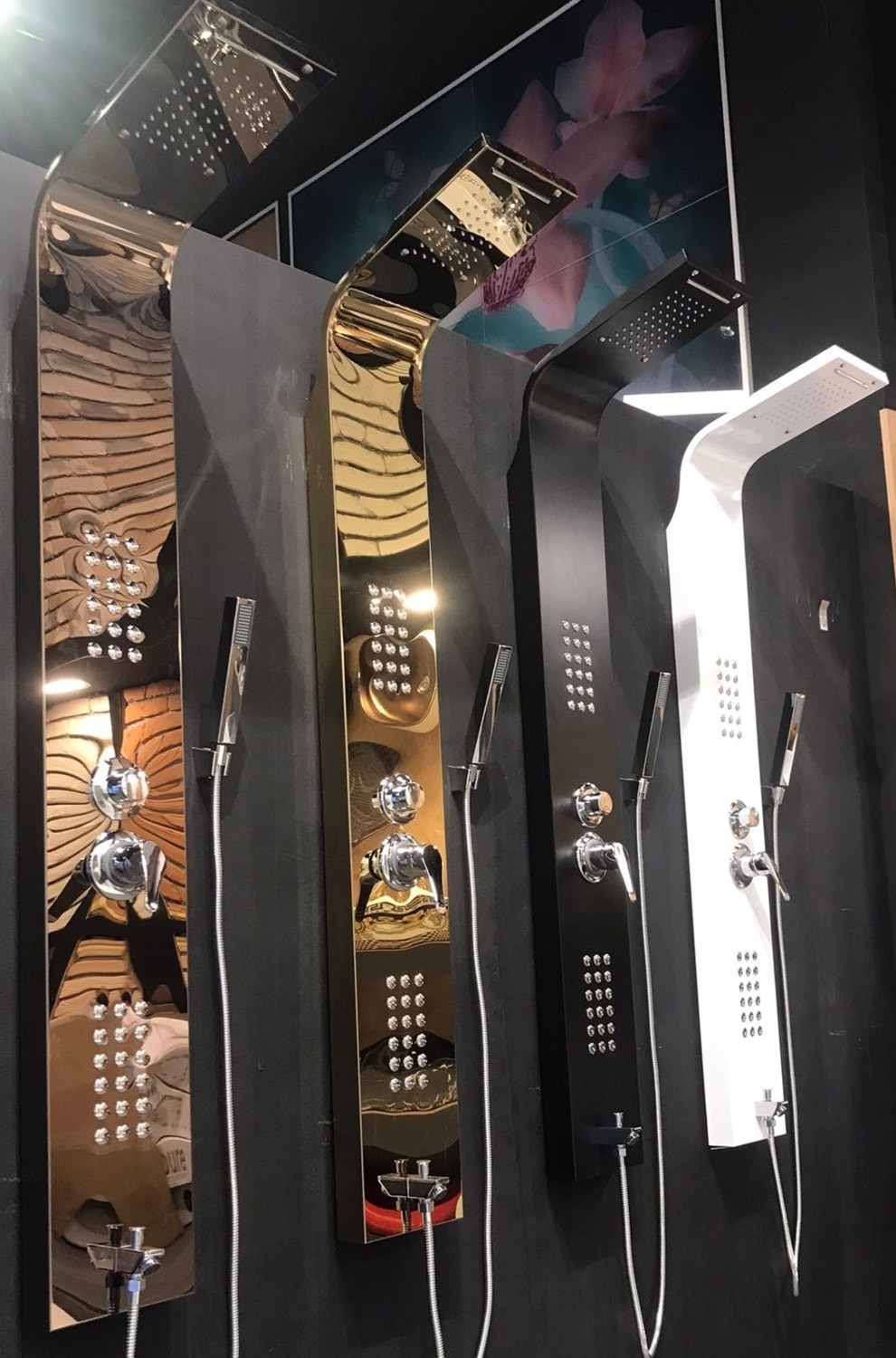 Sam Volga Bronz Duş Paneli, Robot duş ,Bronz duş kolonu, masajlı duş, duş fiskiyesi