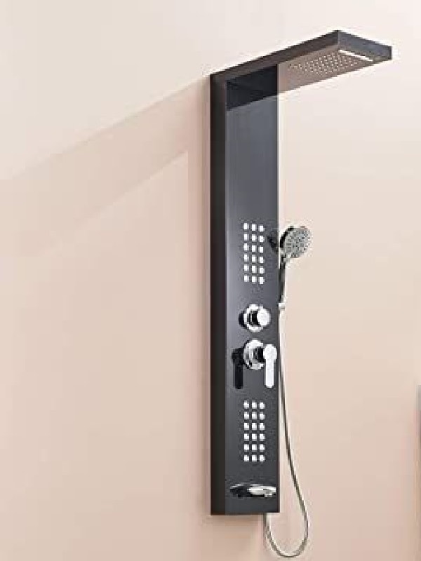 Banyo Niagara Siyah Duş Paneli, Robot duş, duş kolonu, masajlı duş, duş fiskiyesi