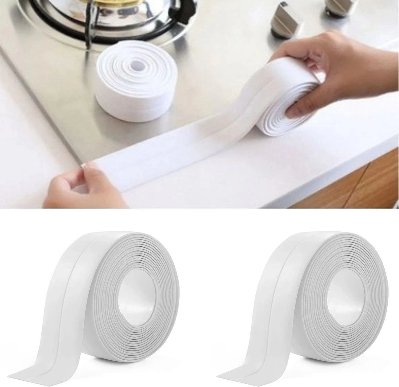 6 Lı Su Sızdırmaz Banyo Mutfak Lavabo Küvet Izolasyon Şerit Bant Pratik Ürün