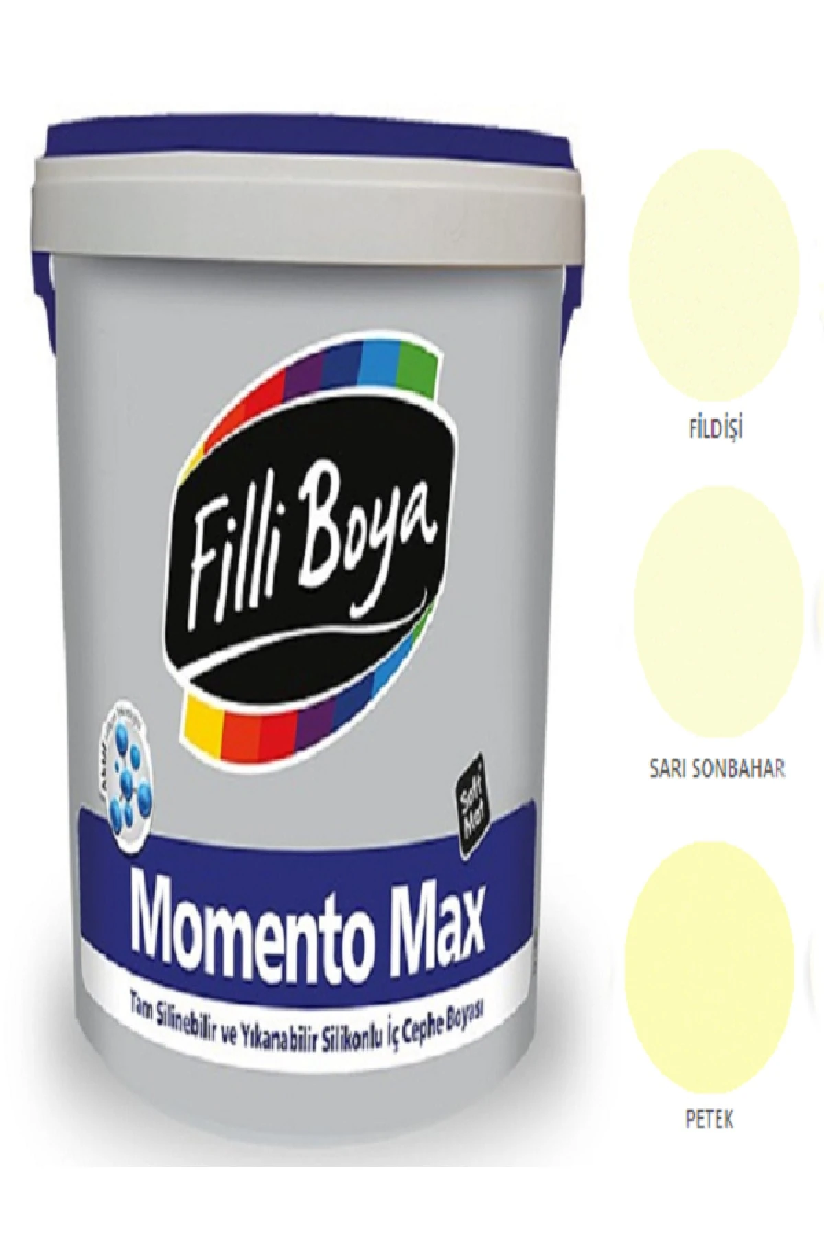 Filli Momento Max Tam Silinebilir Yıkanabilir Silikonlu Mat Boya 7,5lt (sarı Sonbahar)
