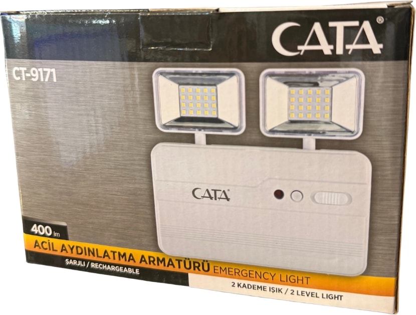 CT-9171 Acil Aydınlatma Armatürü Şarjlı - 2 Kademe Işık