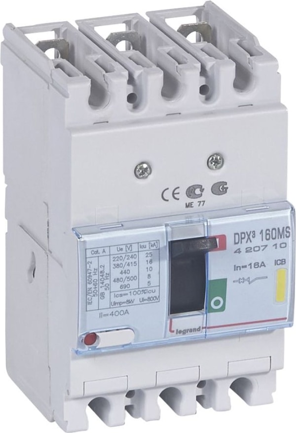 420710 Dpx³ 160 16A 3 Kutuplu 16KA Sabit Kompakt Şalter