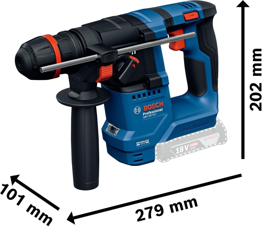 BOSCH Gbh 18V-18X One Chuck Akülü Kırıcı Delici Solo