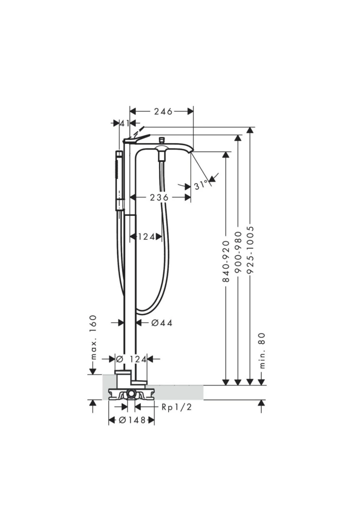 Vivenis Yerden Küvet Bataryası 75445000
