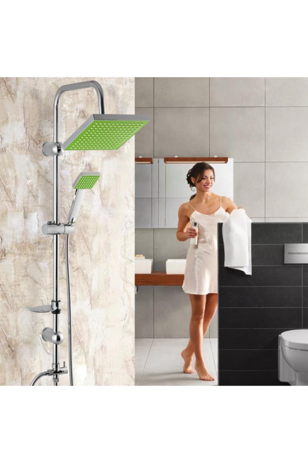 Sempre Green Robot Yağmurlama Tepe Duş Seti