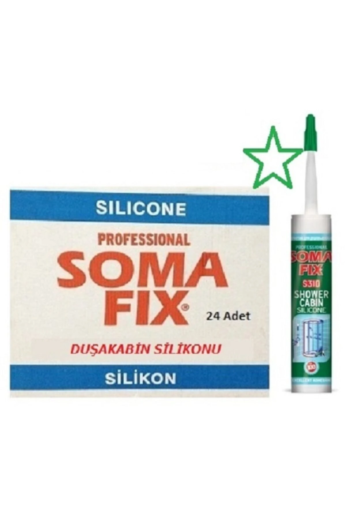 Şeffaf Ayna Silikonu Nötr Kararma Yapmaz 24 Adet 320gr