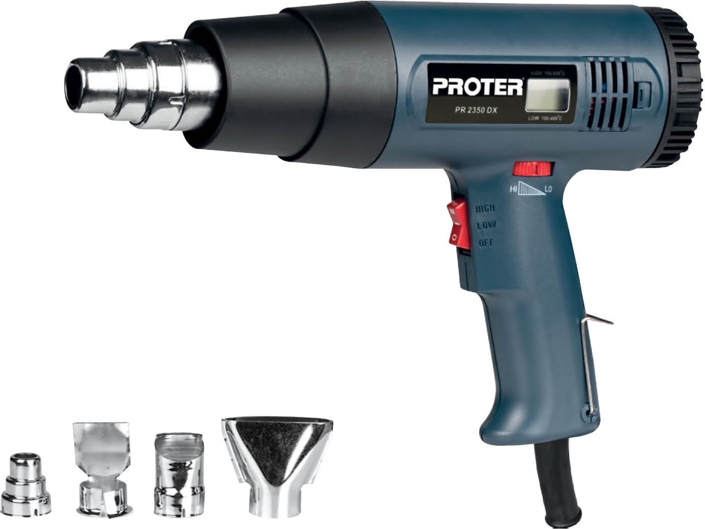 Proter Pr 2350 Dx Sıcak Hava Tabancası (Di̇ji̇tal Isı Göstergeli)