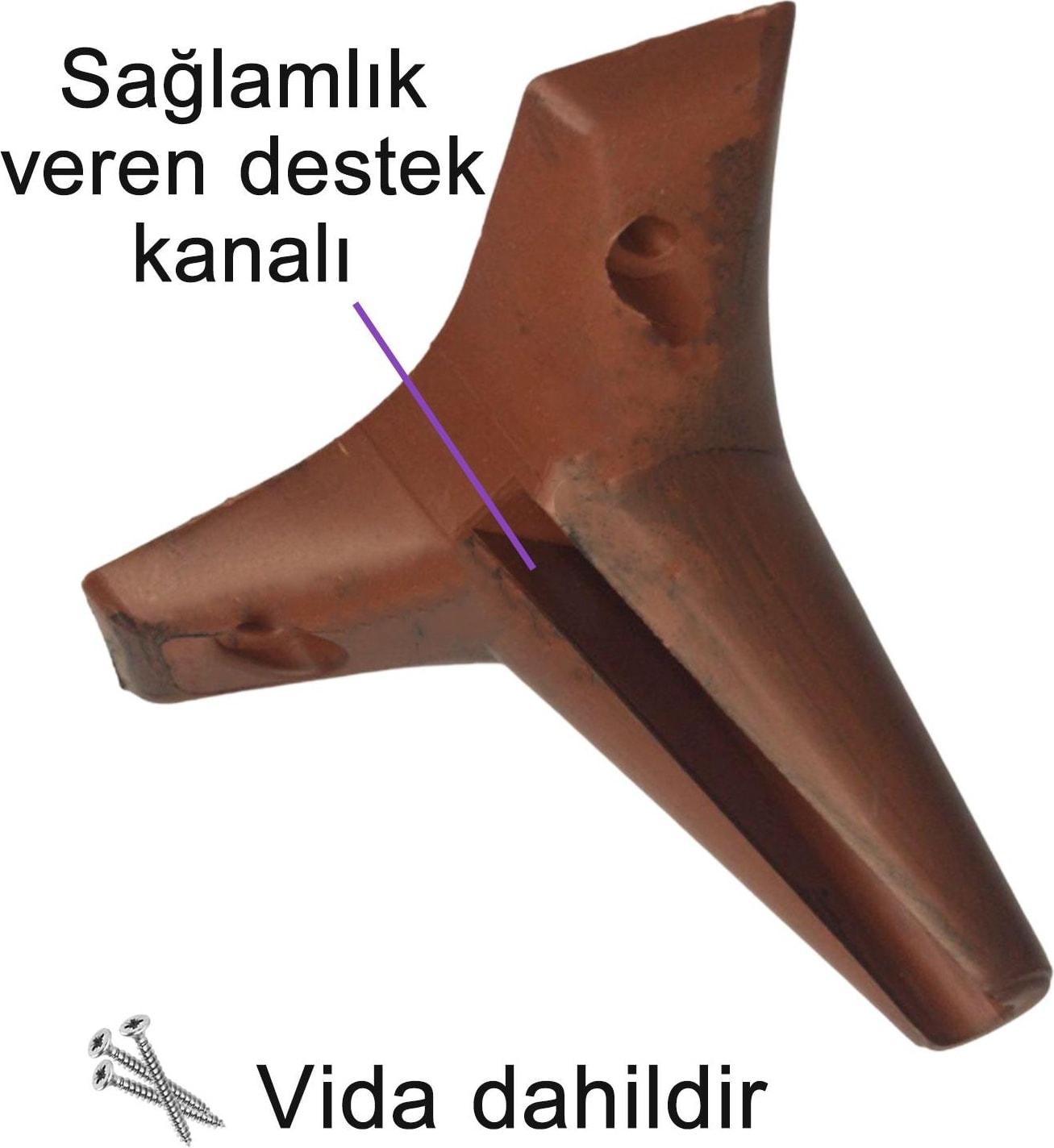 8 Adet Zelve 12 cm Ceviz Ahşap Desenli Lüx Mobilya Kanepe Sehpa Ünite Koltuk Ayağı Baza Ayak