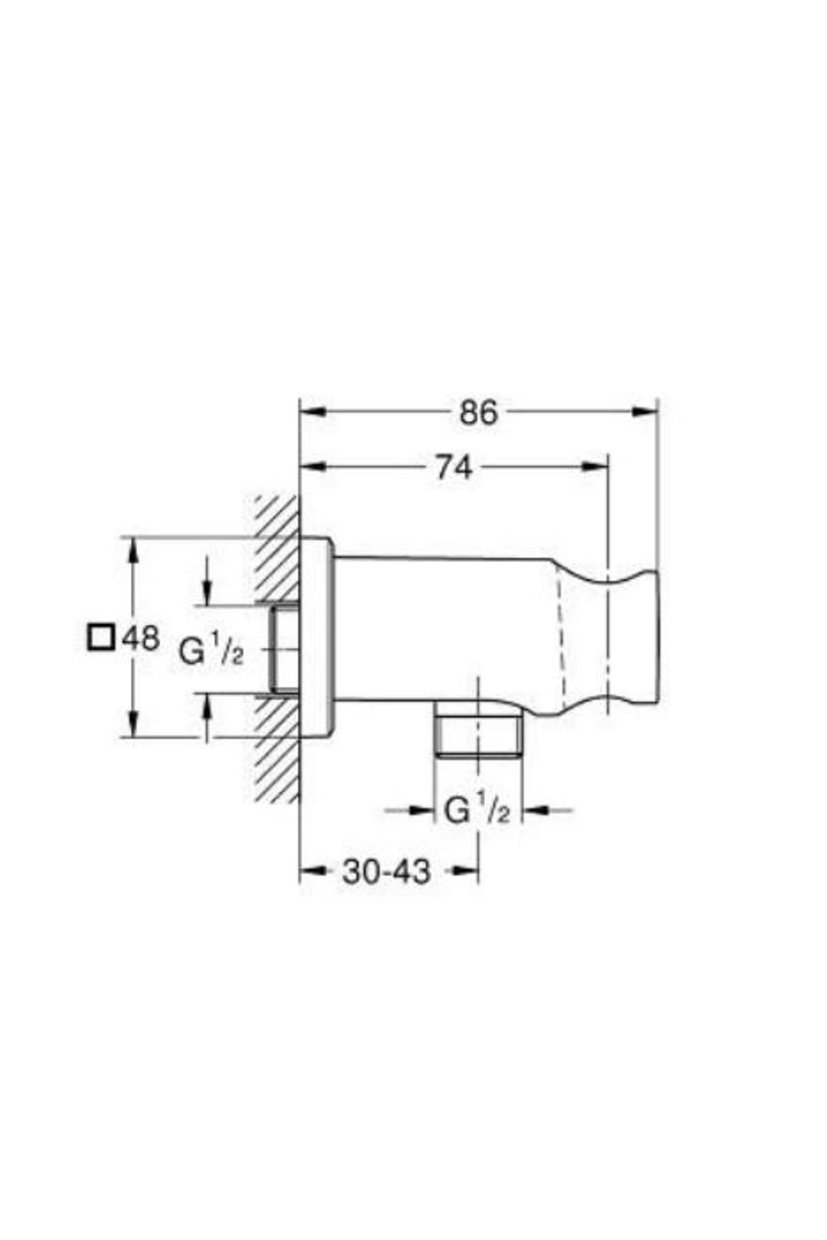 RainShower El Duşu Çıkış Dirseği - 26659AL0